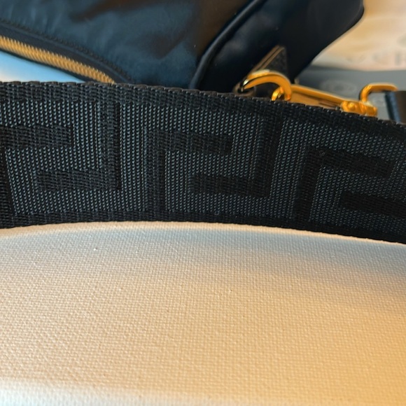 NWT VERSACE LA MEDUSA NYLON MINI TRIBUTE CHAIN CROSSBODY SHOULDER BAG GOLD HW - Picture 13 of 17